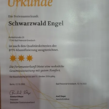 Daire Schwarzwald Engel Bad Peterstal-Griesbach